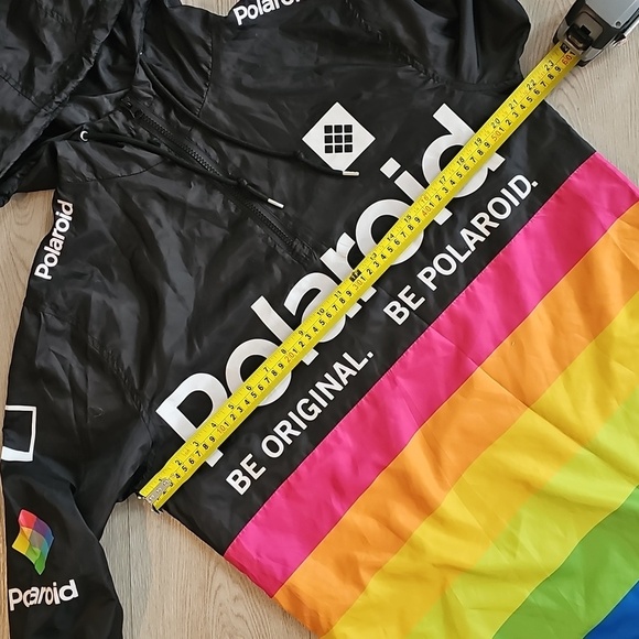 Polaroid Branded Windbreaker Pullover Lightweight Jacket, Medium - Picture 6 of 15